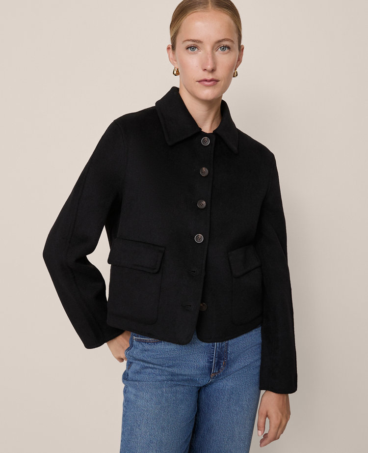 Collared Button Front Jacket