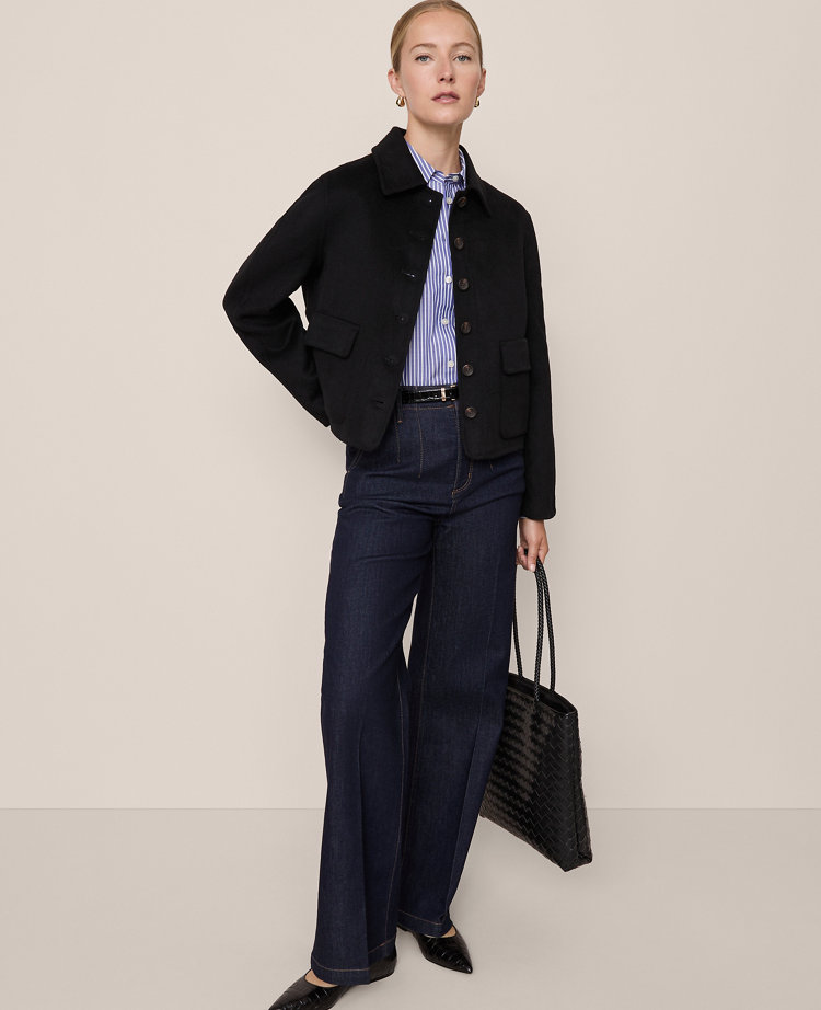 Collared Button Front Jacket