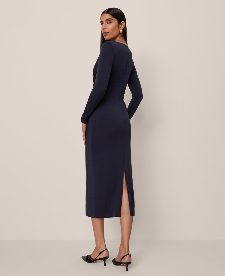 V-Neck Knit Dress