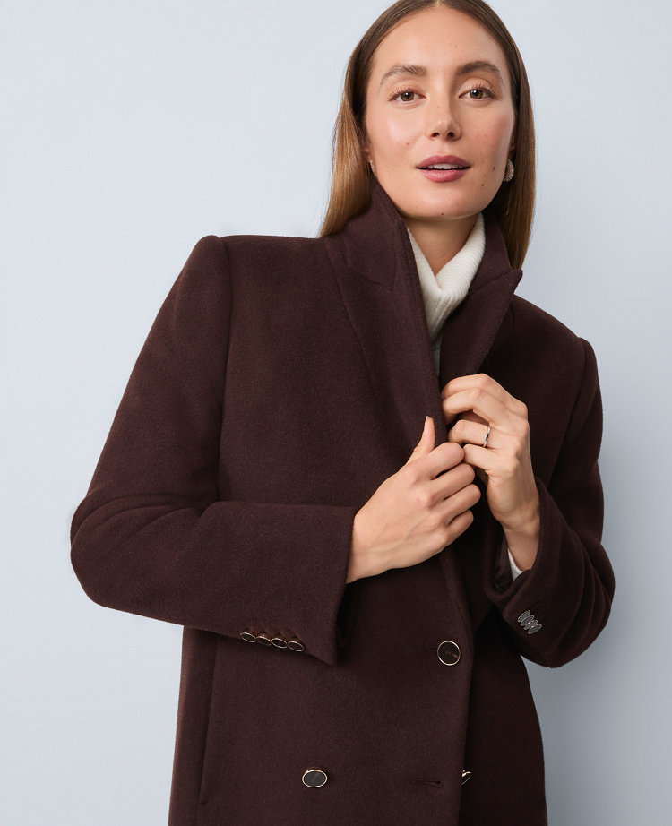 Studio Collection Long Double Breasted Coat