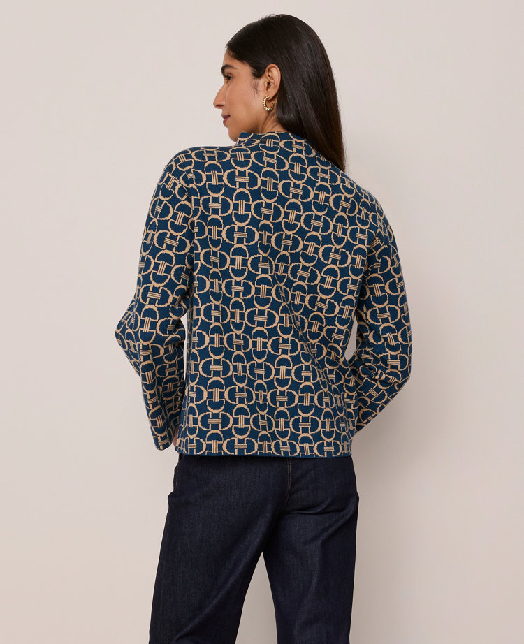 Chain Link Print Sweater