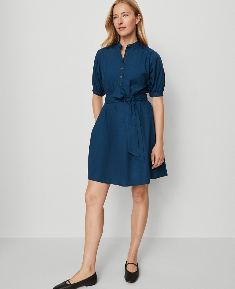 Weekend Collection Stand Collar Belted Dress