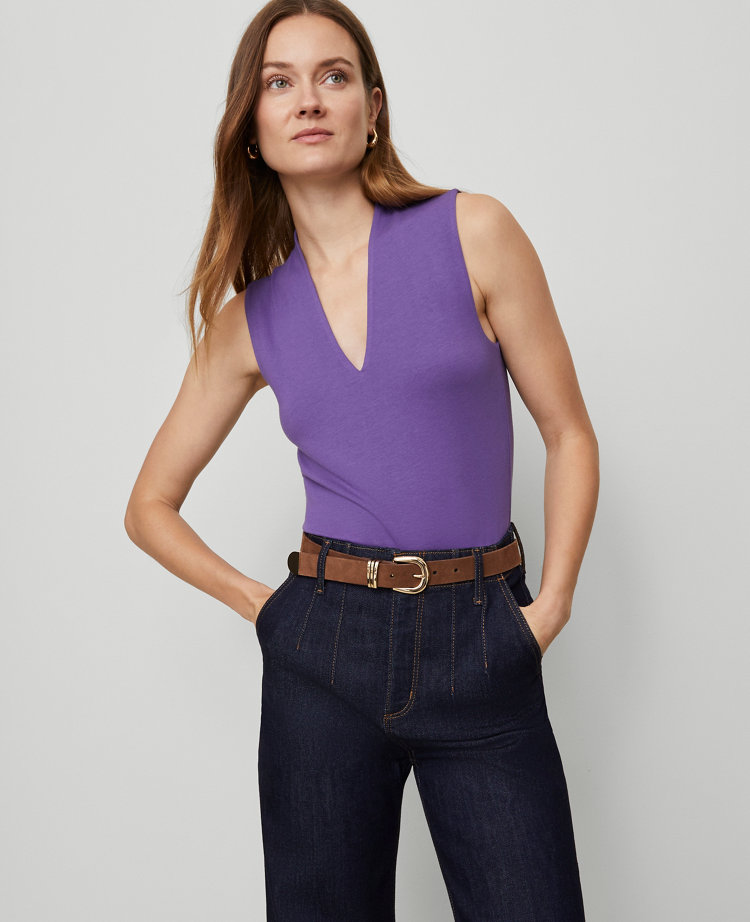 Sleeveless V-Neck Top