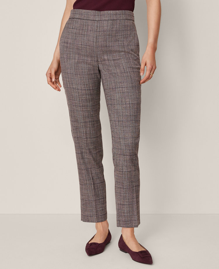 The High Rise Ankle Pant in Plaid