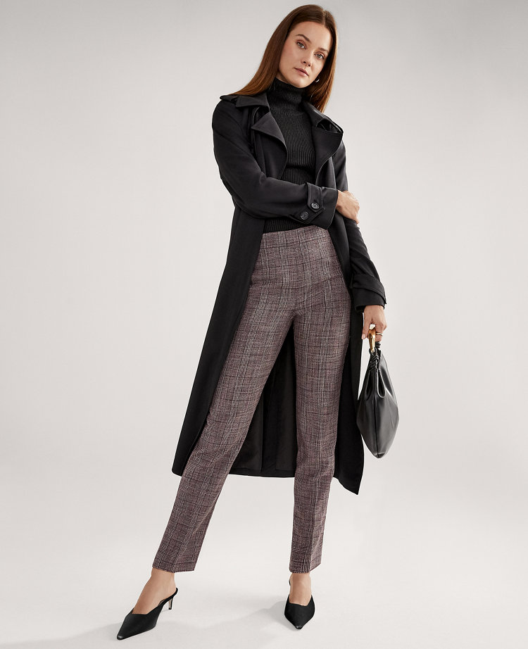 The High Rise Ankle Pant in Plaid
