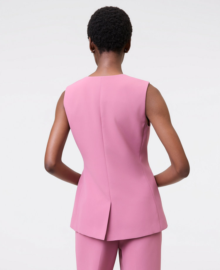 The Cutaway Vest in Fluid Crepe