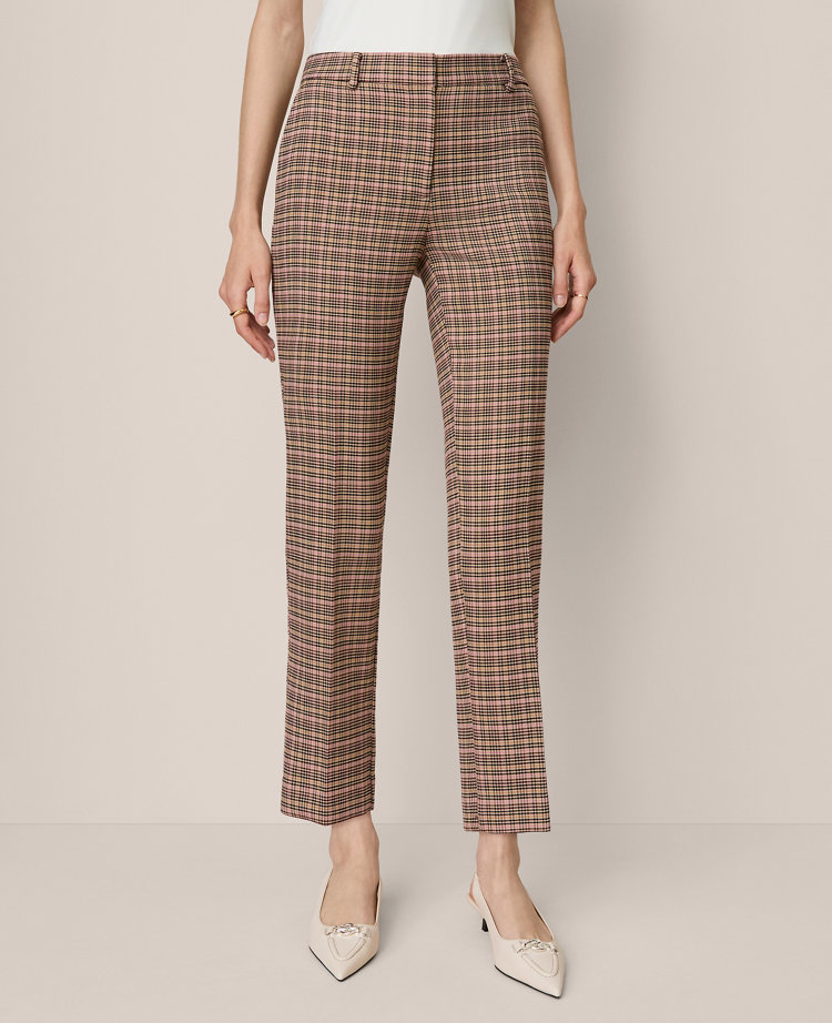 The Eva Ankle Pant in Houndstooth — Curvy Fit