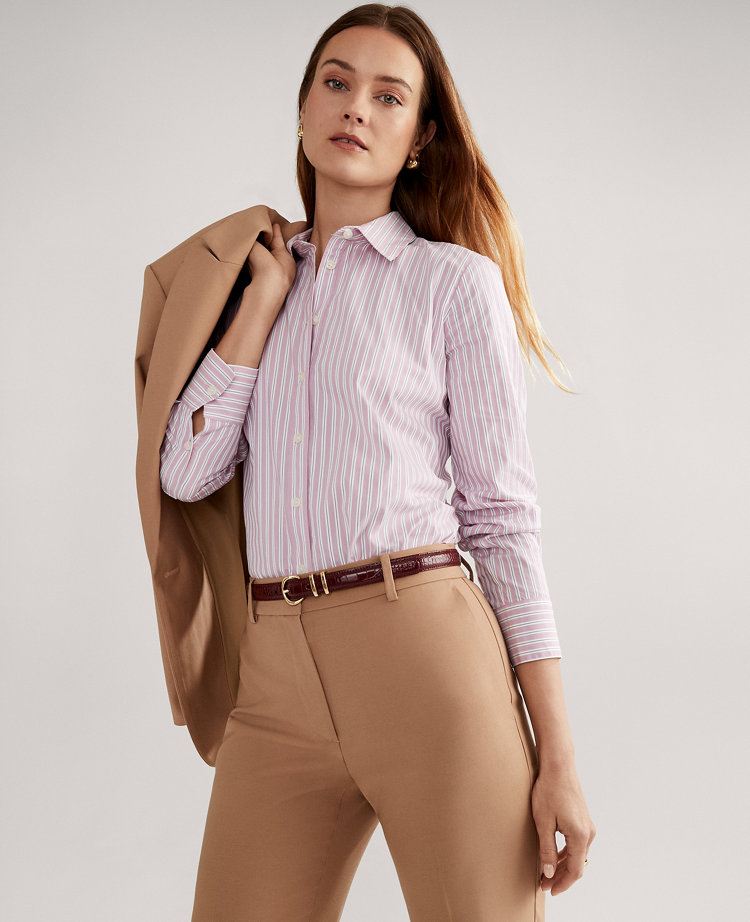 Petite Striped Relaxed Perfect Shirt