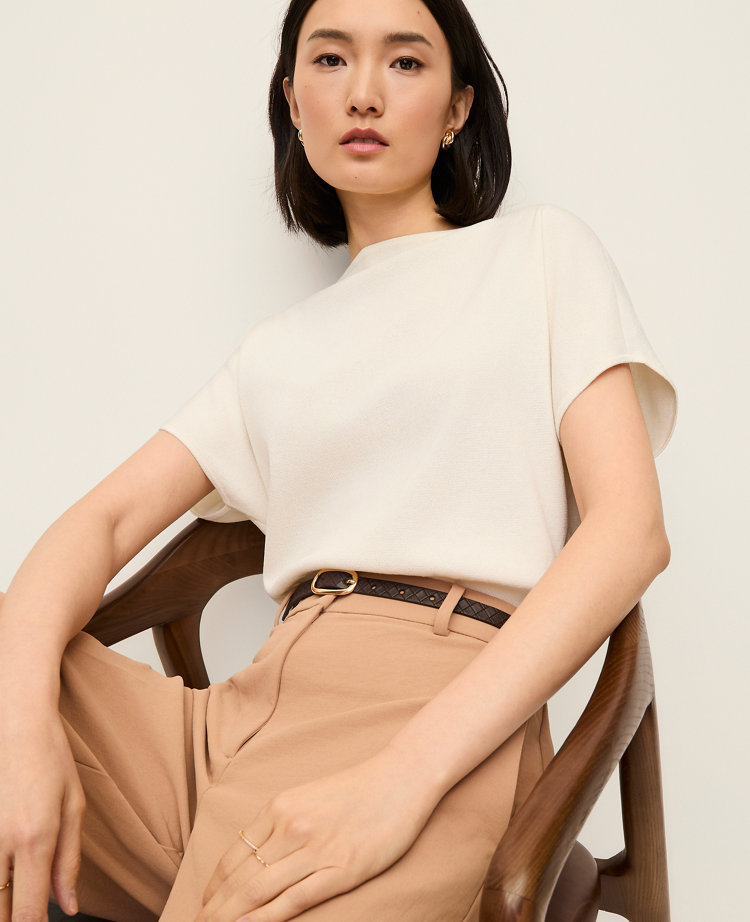 Dolman Boatneck Sweater Top