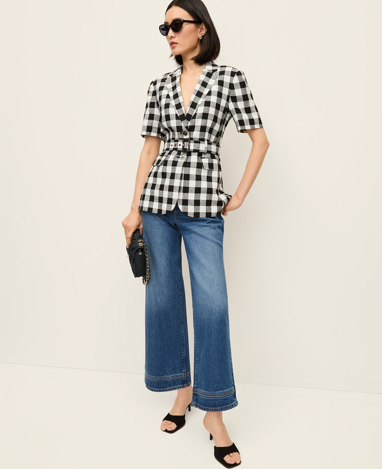 The Petite Wide-Leg Crop Jean