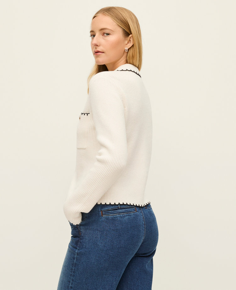 Ribbed Sweater Jacket