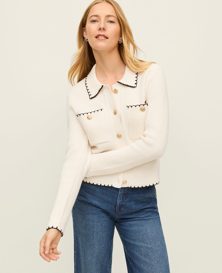 Ribbed Sweater Jacket