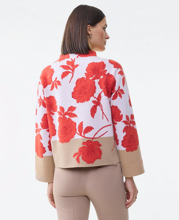 Floral Jacquard Sweater