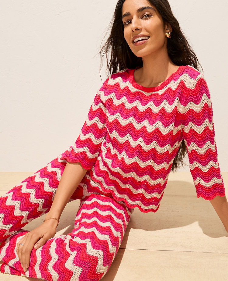 Striped Crochet Sweater