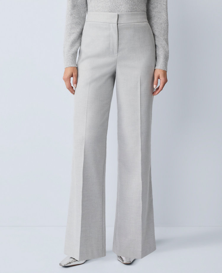 Ann Taylor The Perfect Wide-Leg Pant Flannel Women's