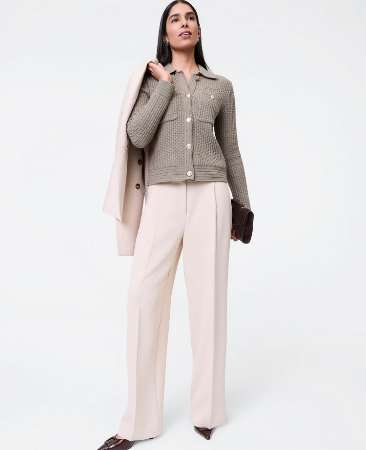 Collared Sweater Jacket