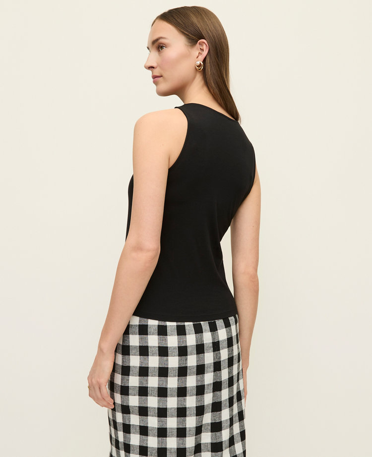 Crew Neck Halter Tank Top