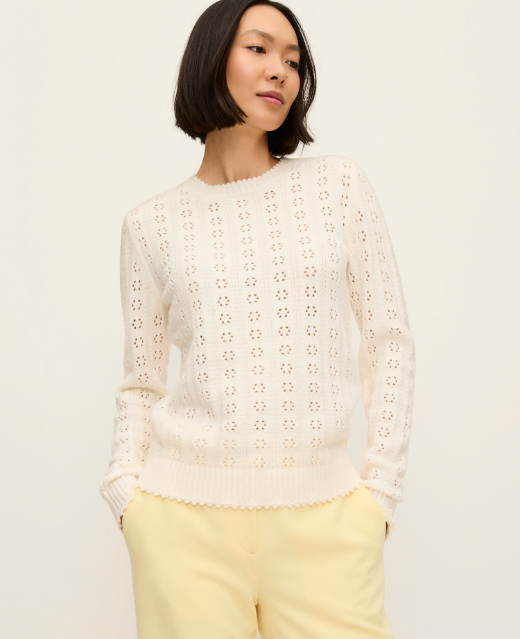 Cozy Pointelle Sweater