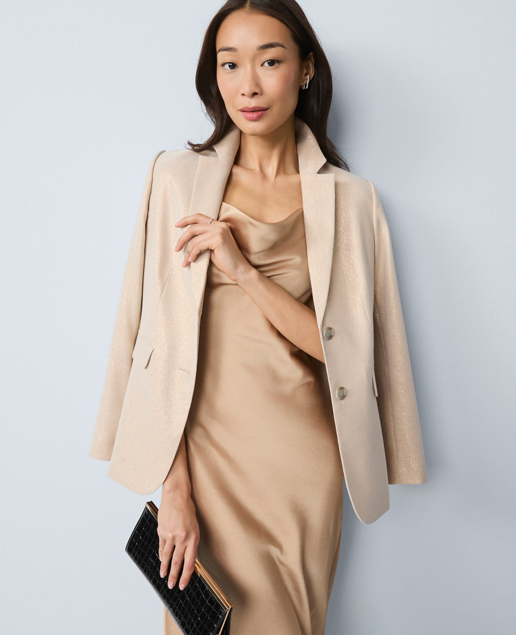 Ann Taylor Petite Satin Cowl Neck Slip Dress Women's