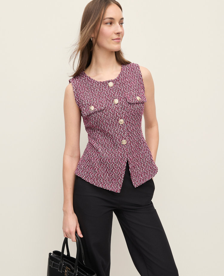 The Cutaway Vest in Tweed