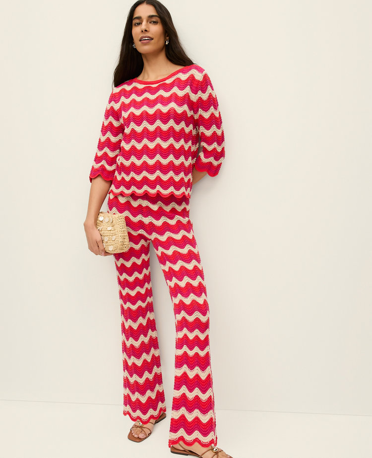 Chevron Crochet Sweater Pant