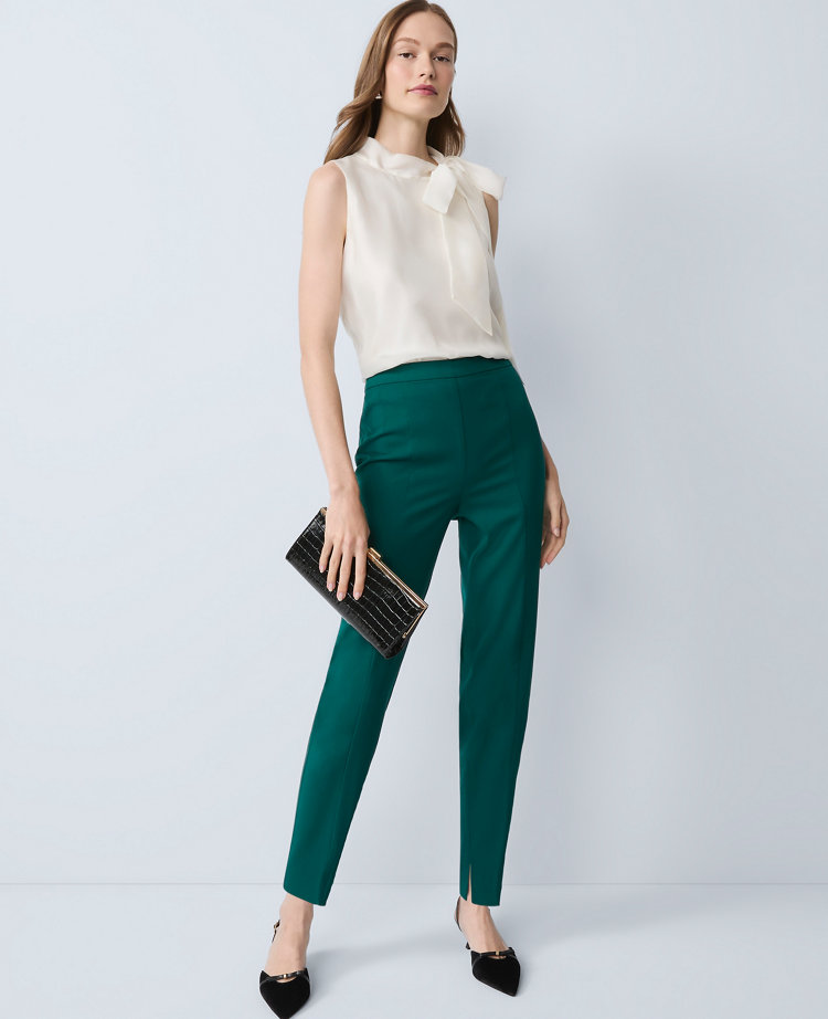 Ann Taylor The Tall Natalie Pant In Green