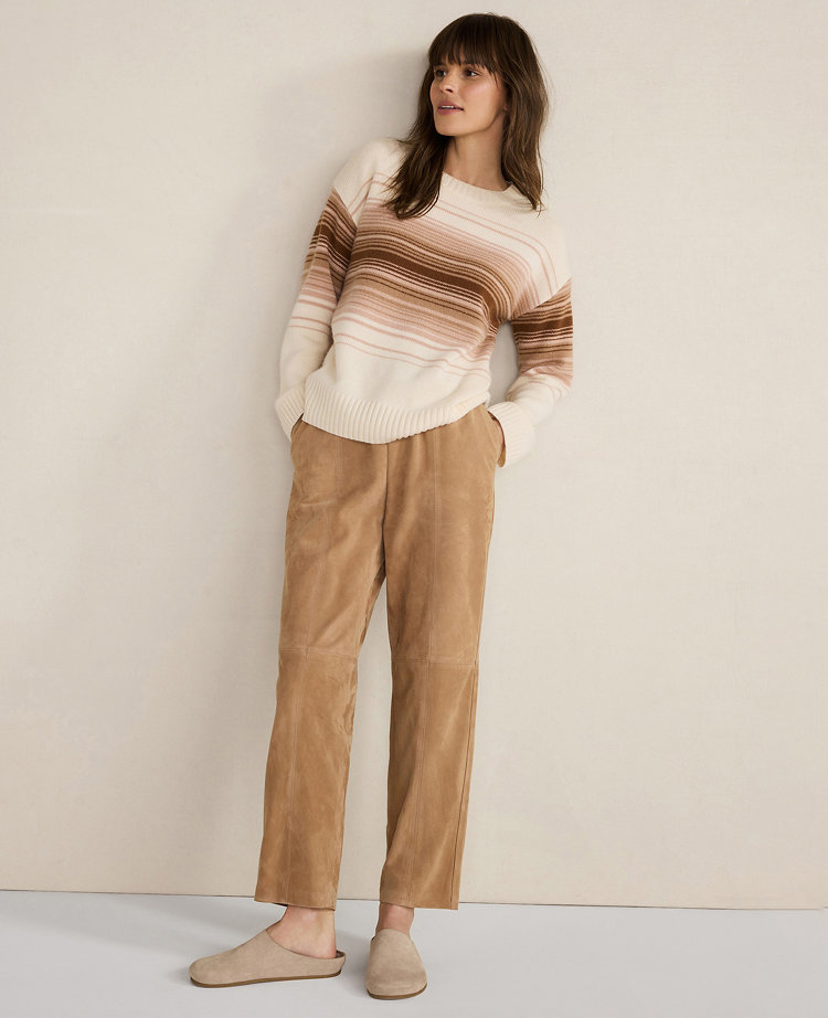 Haven Well Within Cashmere Ombré Stripe Crewneck Sweater