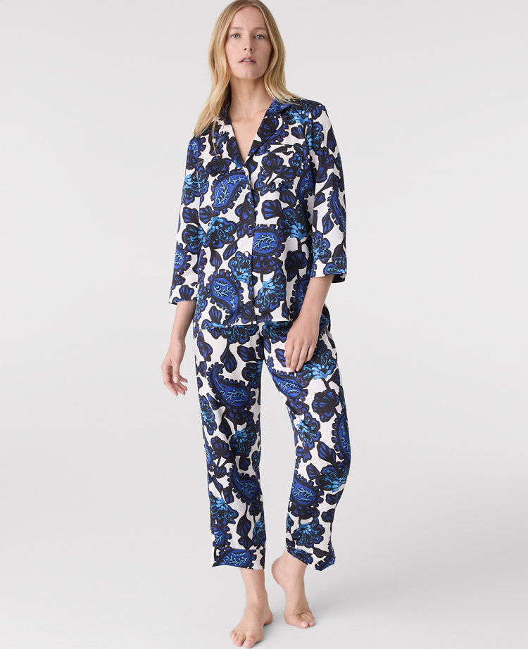 Paisley Satin Pajama Set