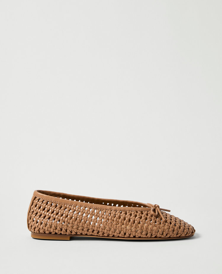 Weekend Collection Woven Bow Ballet Flat