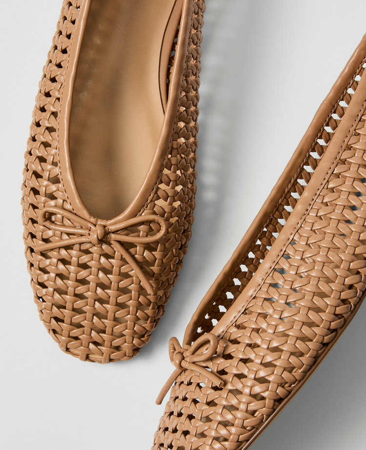 Weekend Collection Woven Bow Ballet Flat