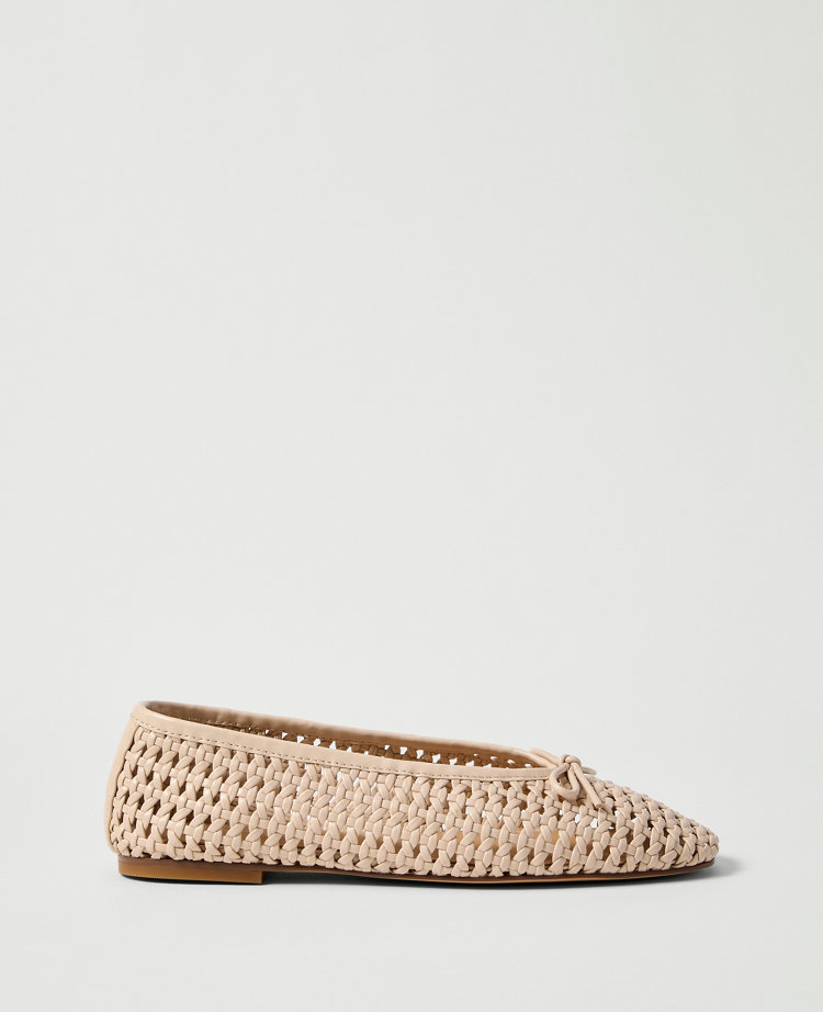 Weekend Collection Woven Bow Ballet Flat
