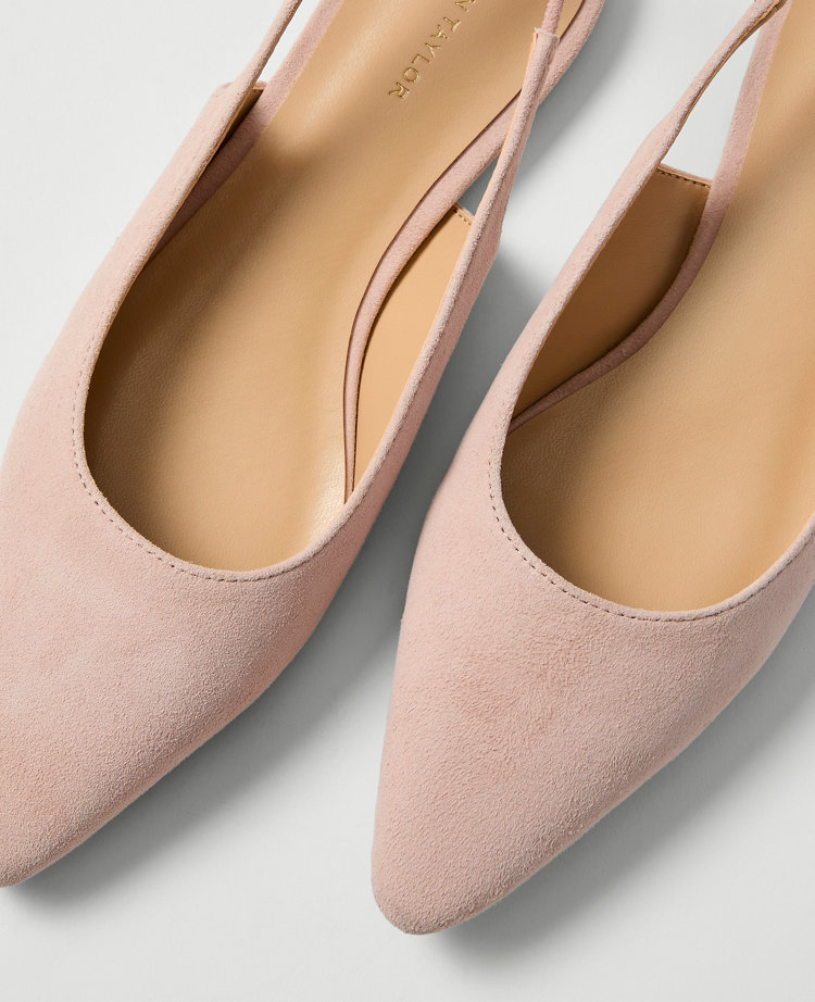 Suede Slingback Flat
