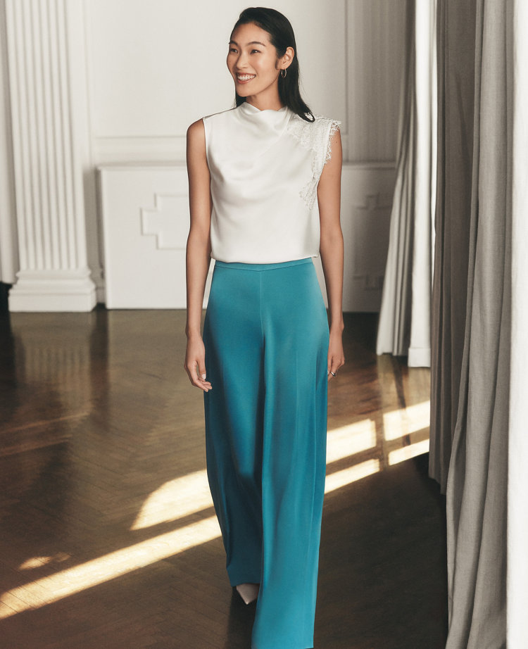 The Statement Palazzo Pant in Satin