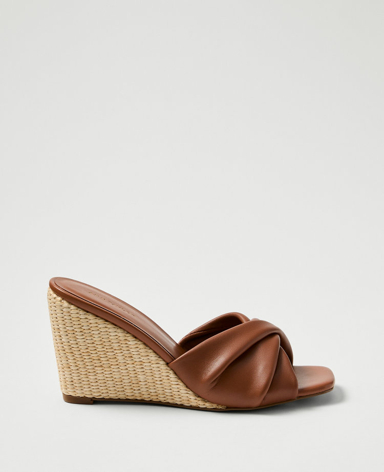 Leather Wedge Sandal