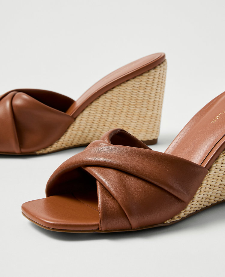 Leather Wedge Sandal