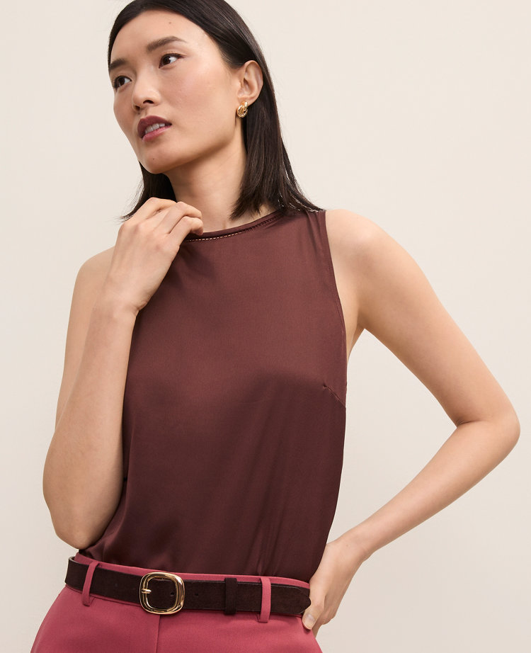 Mixed Media Lace Trim Top