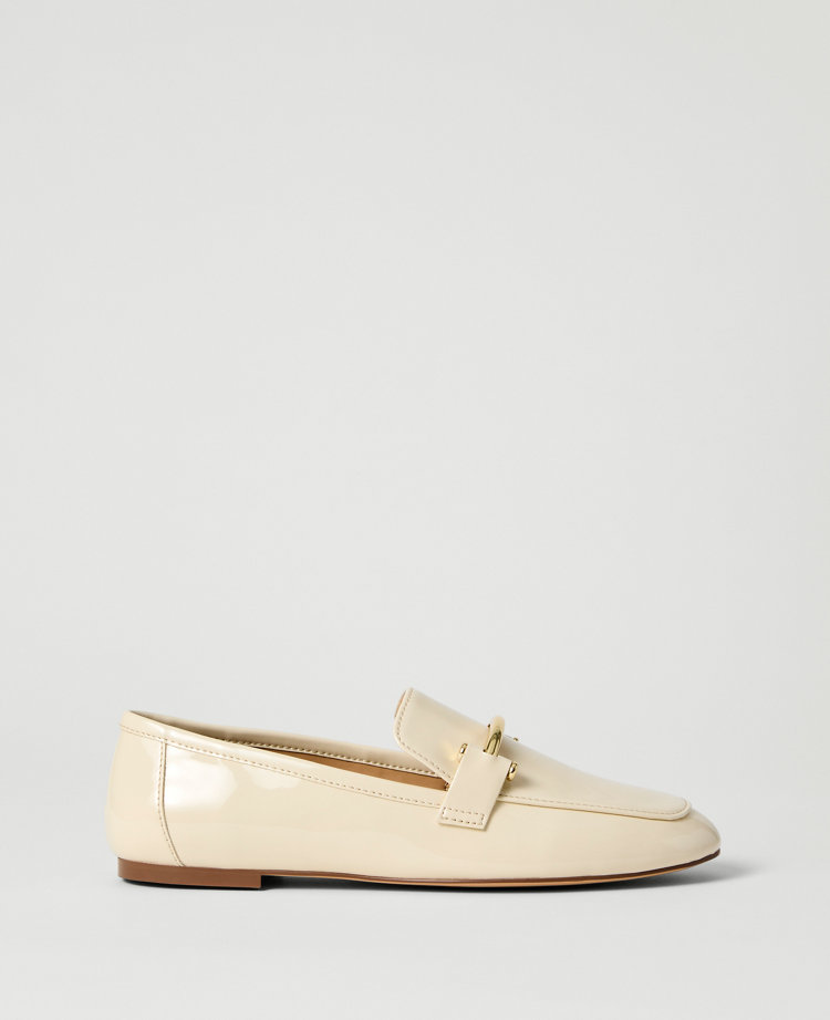 Chain Embellished Patent Loafer