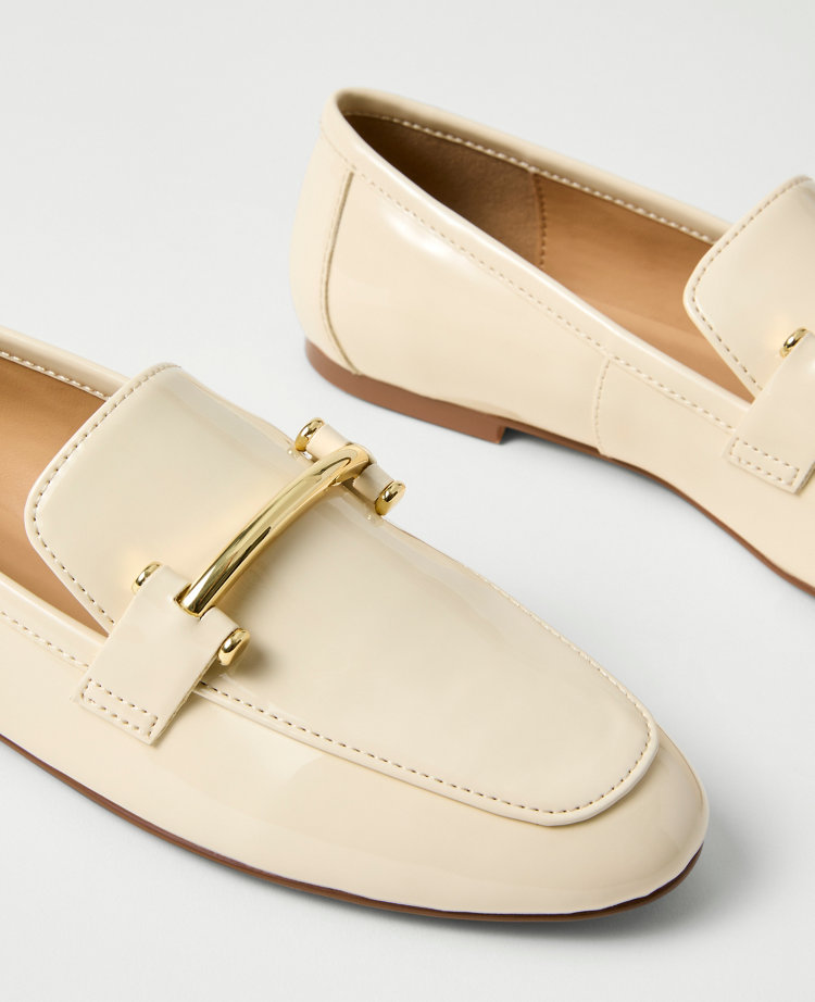 Chain Embellished Patent Loafer