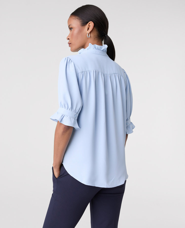 Ruffle Collar Shirt