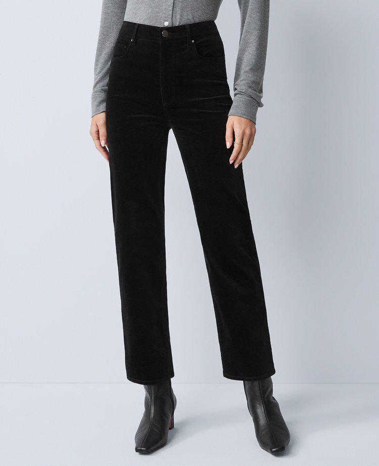 Petite Weekend Collection Stretch Velvet Pant