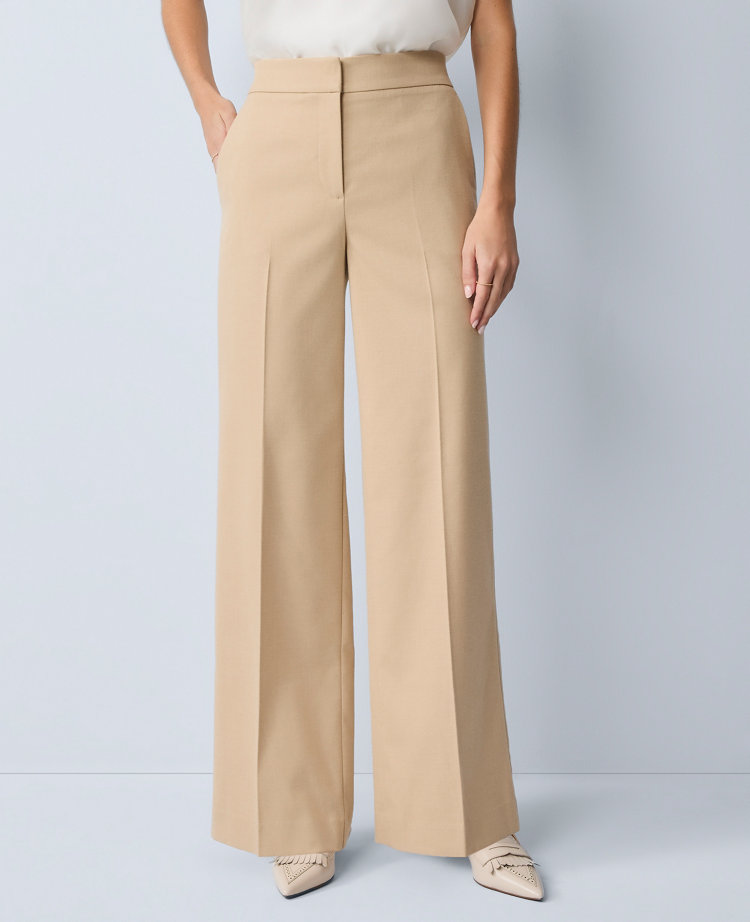 The Petite Perfect Wide-Leg Pant in Flannel