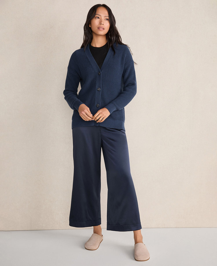 Haven Well Within Organic Cotton Shaker Stitch Cardigan