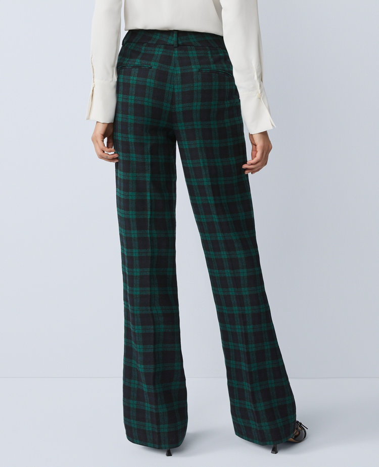 The Petite Jayne Trouser in Plaid - Curvy Fit
