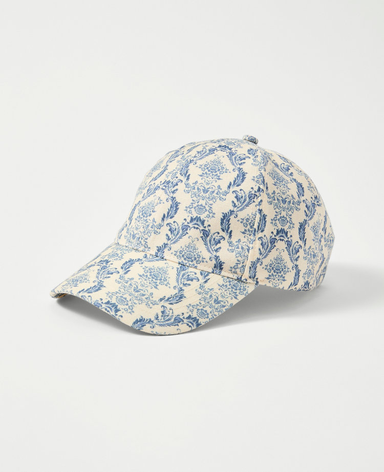 Ann Taylor Floral Baseball Cap Feather Women's