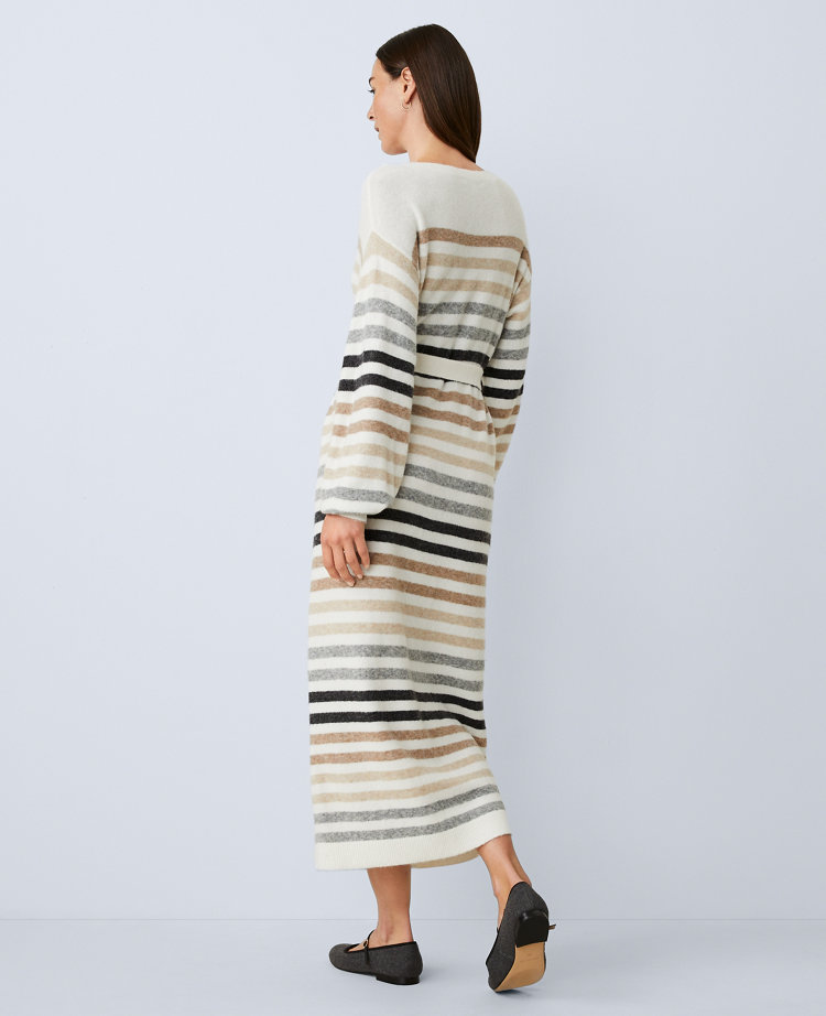 Weekend Collection Striped Midi Sweater Dress