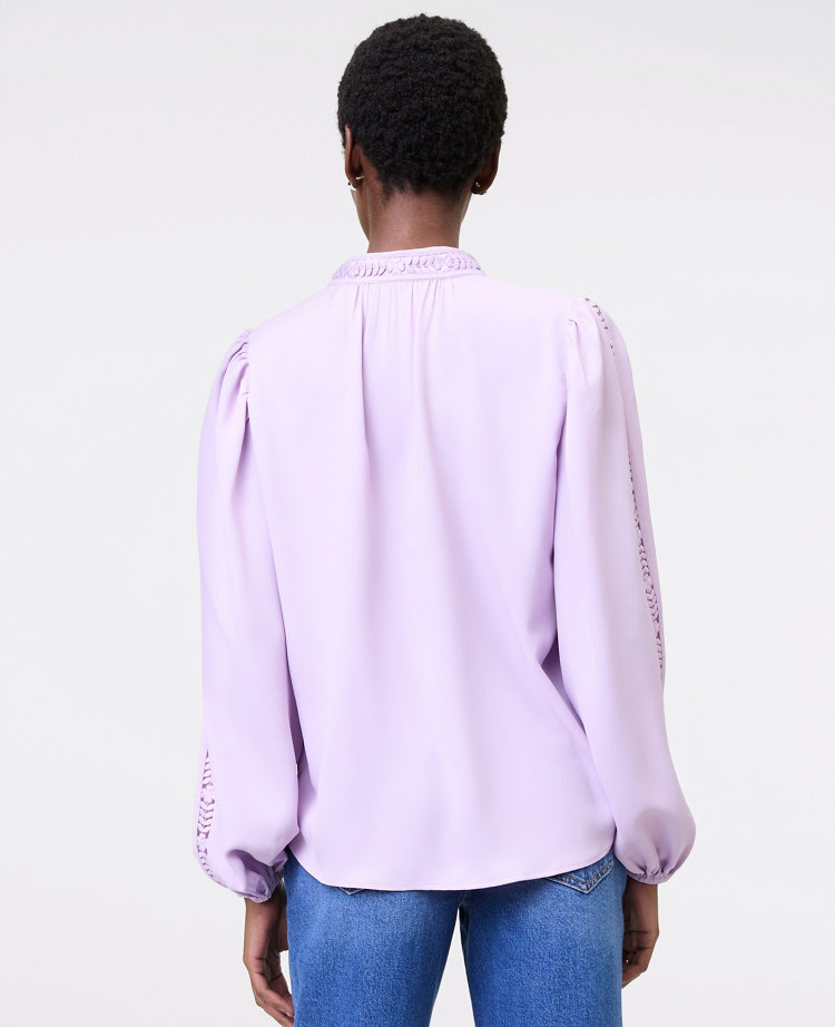 Lace Trim Blouse
