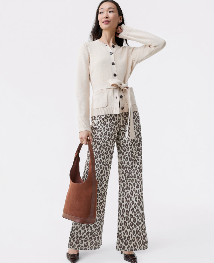 The Wide-Leg Jean in Animal Print