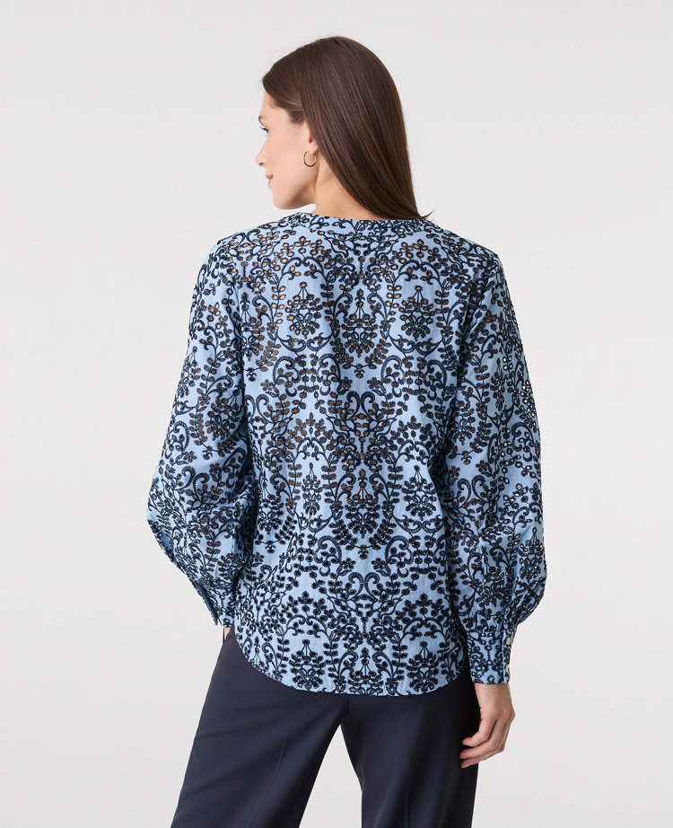 Embroidered Floral Blouse