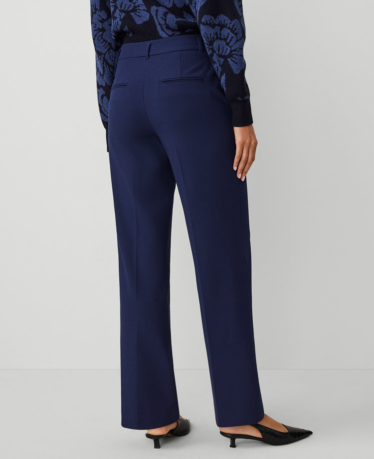 The Petite Side-Zip Straight Pant in Bi-Stretch