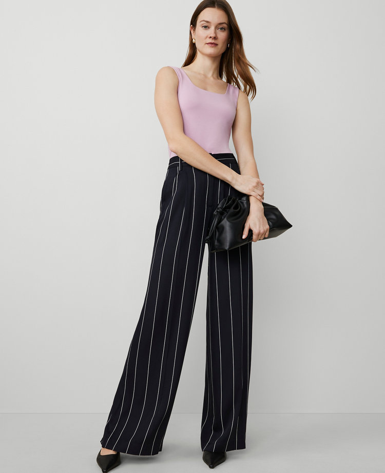 Ann Taylor The Wide-Leg Pant Night Sky Women's